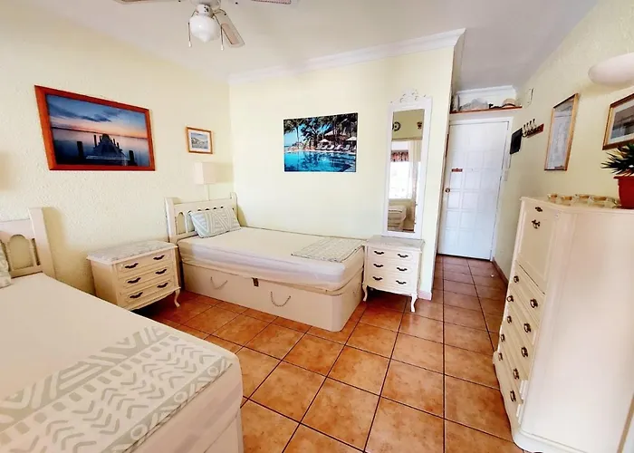 Apartment First Line Floor With Amazing Sea View Air Conditioned Just 50m From The Costa Adeje (Tenerife)